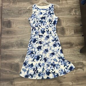 Blue floral Dress (Enfocus Studio, S: 6)